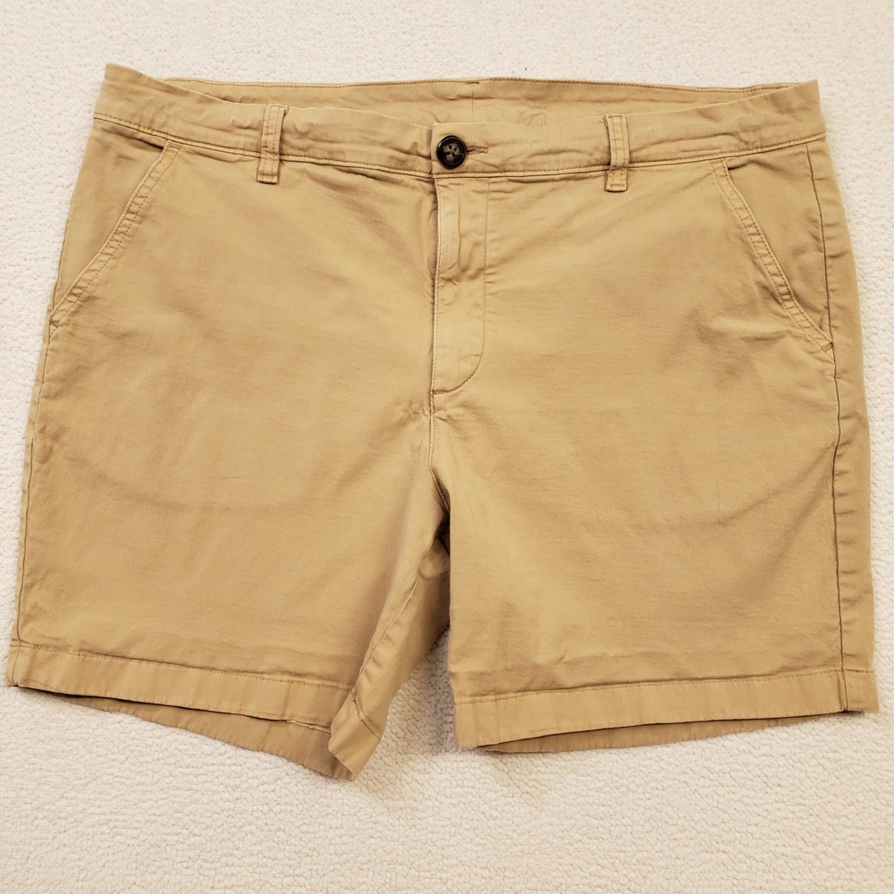 Chubbies‎ Shorts Mens 38 Tan 7" Inseam Regular Fit Chino Cotton Blend Flat Front